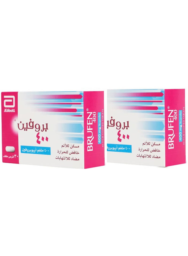 BRUFEN Pack Of 2 Brufen 400 MG 30 Tablets - Image 1
